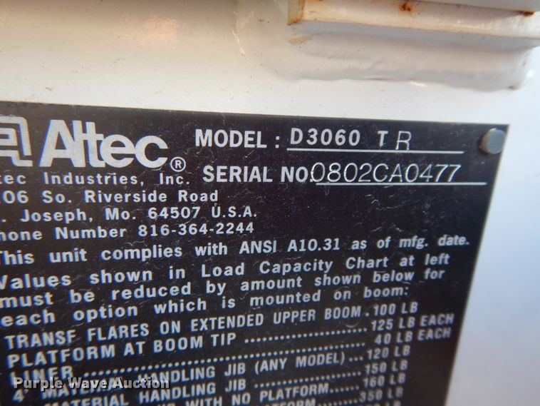 image for item FG9663 2003 International 7400  digger derrick truck