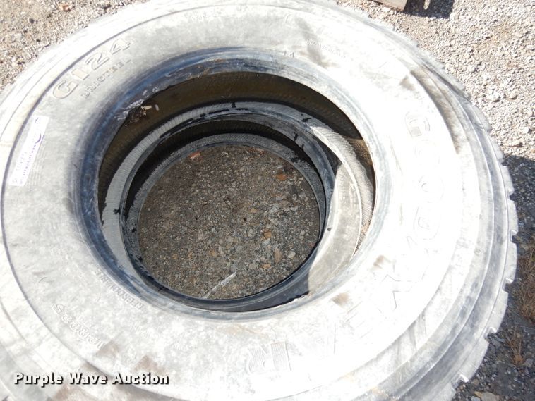 image for item GJ9633 (2) Goodyear 12R22.5 tires
