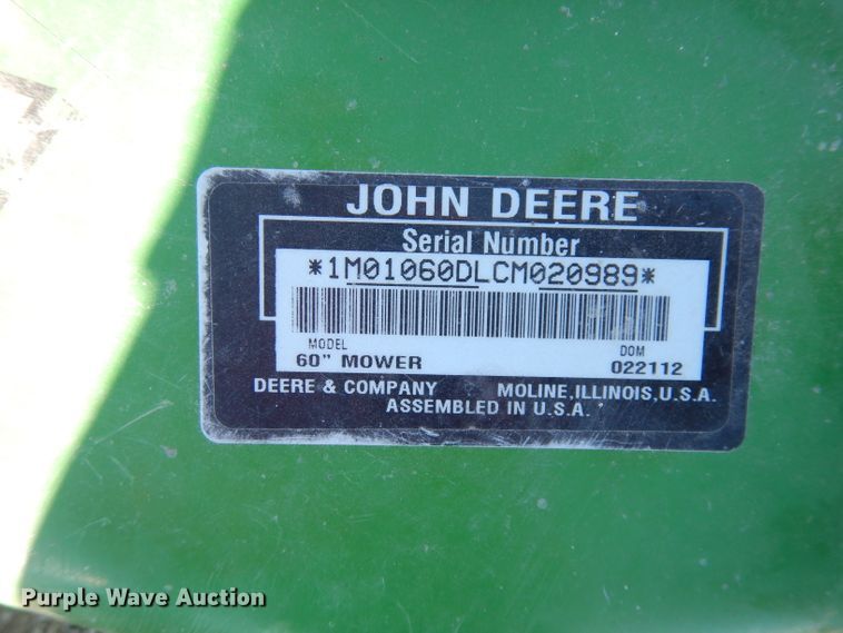 image for item GJ9634 John Deere AutoConnect 60D mower deck