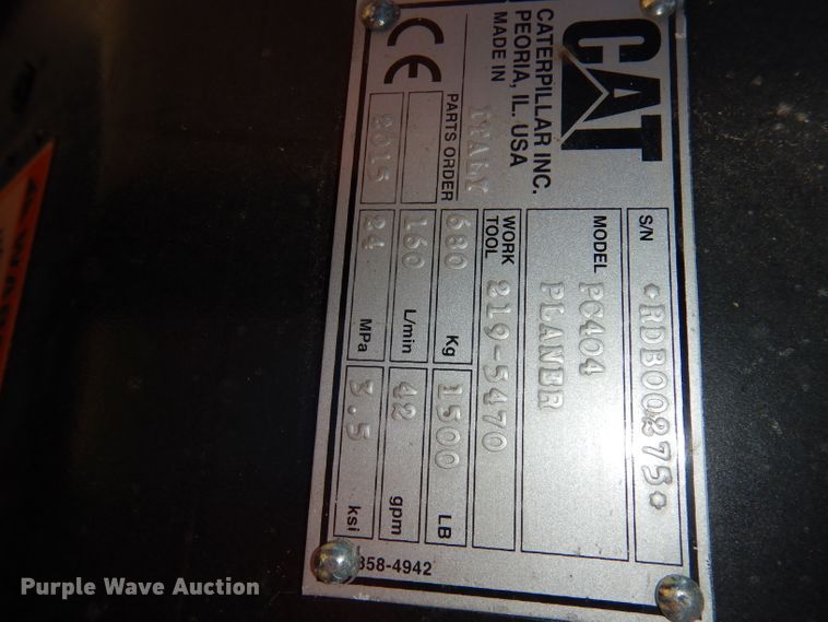 image for item GJ9636 Caterpillar PC404 cold planer
