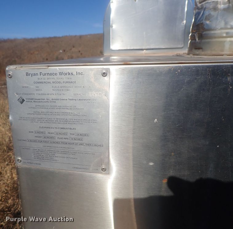 image for item GN9185 Bryan Furnace Works furnace