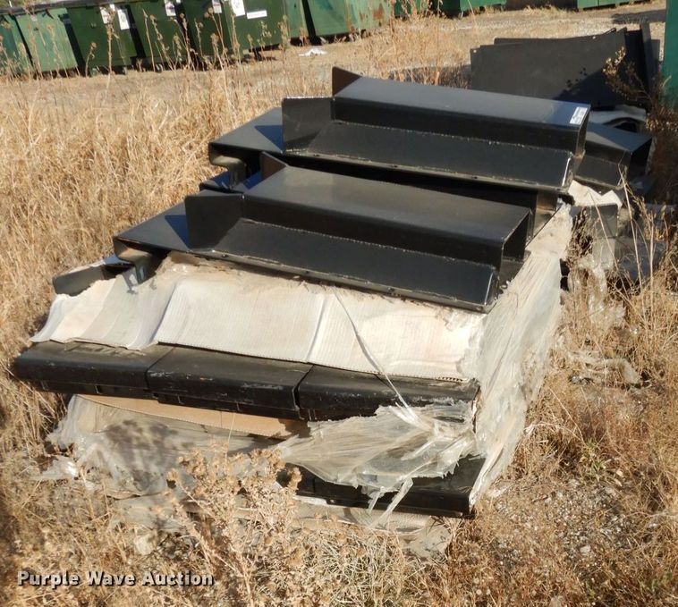 image for item GQ9871 (15) sets of steel bolt-on dumpster pockets