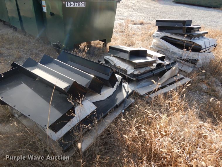 image for item GQ9871 (15) sets of steel bolt-on dumpster pockets