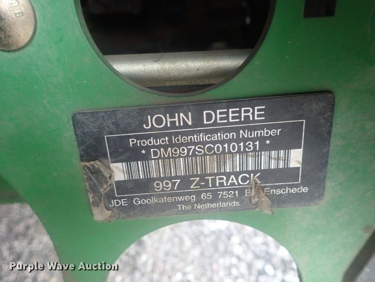 image for item GX9632 John Deere 997 ZTrak  ZTR lawn mower