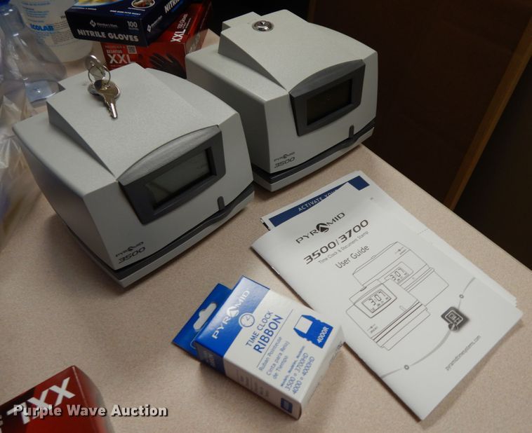 image for item H1763 (2) Pyramid 3500 time clocks/document stamps