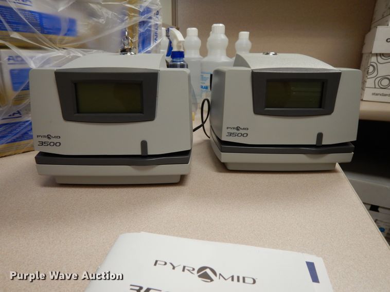 image for item H1763 (2) Pyramid 3500 time clocks/document stamps