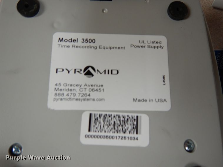 image for item H1763 (2) Pyramid 3500 time clocks/document stamps