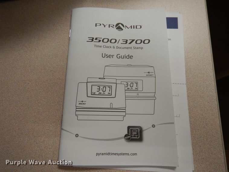 image for item H1763 (2) Pyramid 3500 time clocks/document stamps