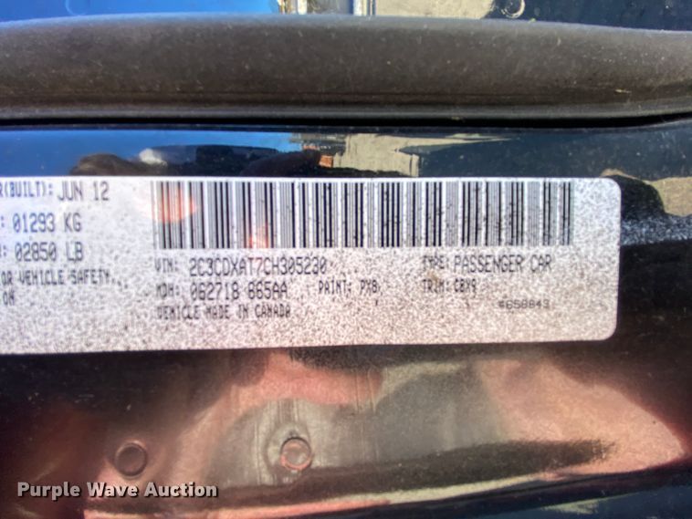 image for item HA9685 2012 Dodge Charger Police