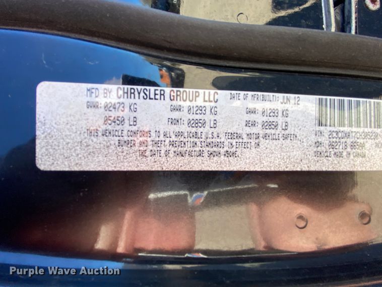 image for item HA9685 2012 Dodge Charger Police