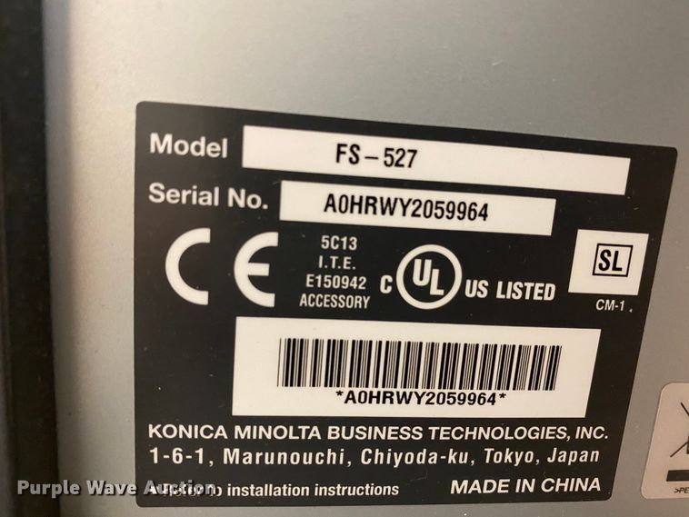 image for item HA9703 Konica FS-527 printer/copier/fax machine