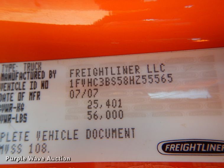 image for item HS9451 2008 Freightliner Business Class M2  dump truck