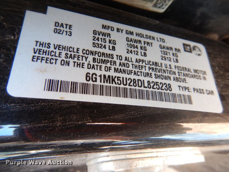 image for item HS9460 2013 Chevrolet Caprice Police