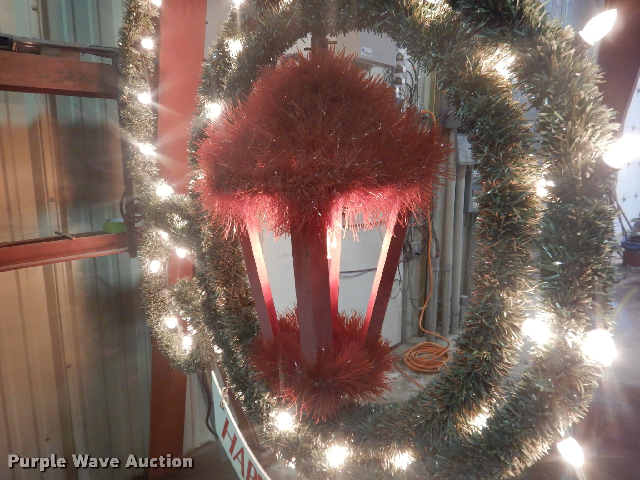 Pole mounted Christmas decorations in Alliance, NE Item FA9444 sold Purple Wave