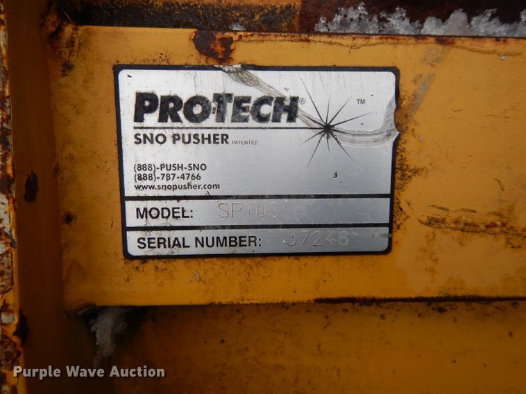 image for item DH3357 Pro Tech SP10S skid steer snow pusher