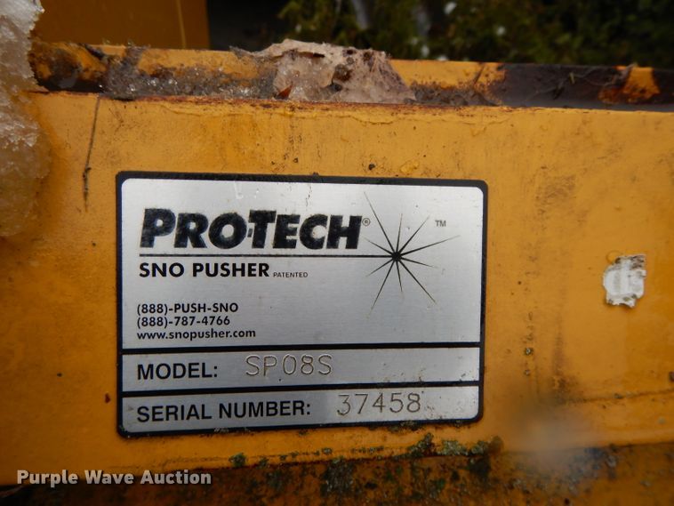 image for item DH3368 Pro Tech SP08S skid steer snow pusher