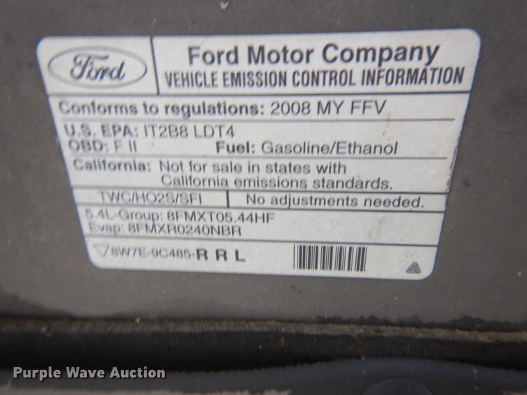 image for item DH3376 2008 Ford F150  SuperCrew pickup truck