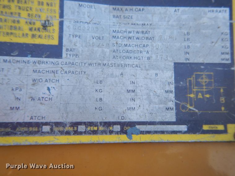 image for item DH5239 Caterpillar M50D  forklift