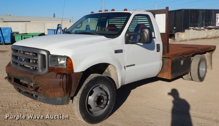image for item DI1014 2001 Ford F450 Super Duty XL  flatbed truck