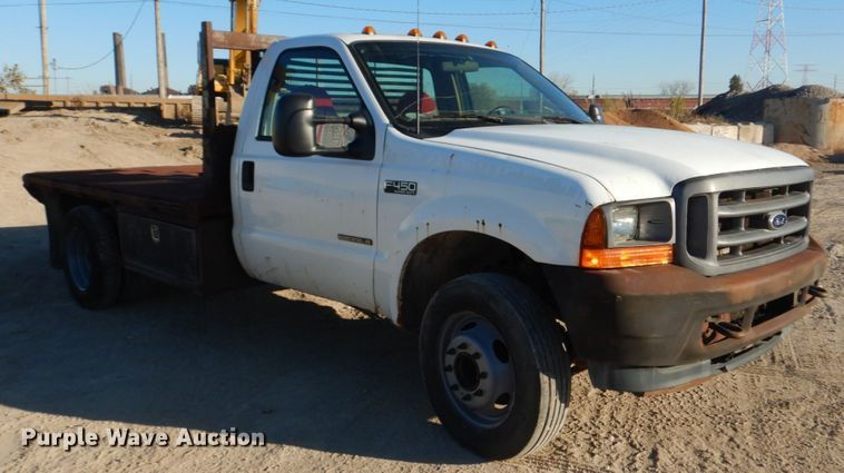 image for item DI1014 2001 Ford F450 Super Duty XL  flatbed truck