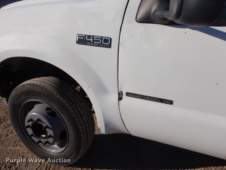 image for item DI1014 2001 Ford F450 Super Duty XL  flatbed truck