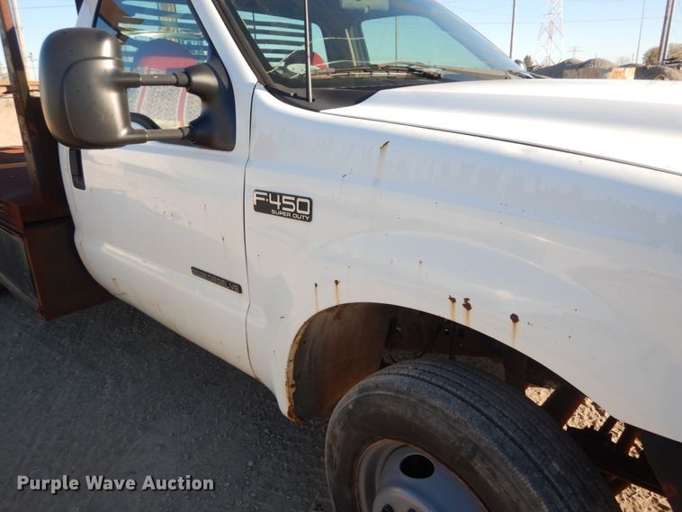 image for item DI1014 2001 Ford F450 Super Duty XL  flatbed truck