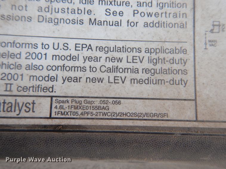 image for item DI1021 2001 Ford F150  pickup truck