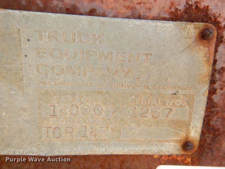 image for item DI1028 1962 Truck Equipment Co 14T reel trailer