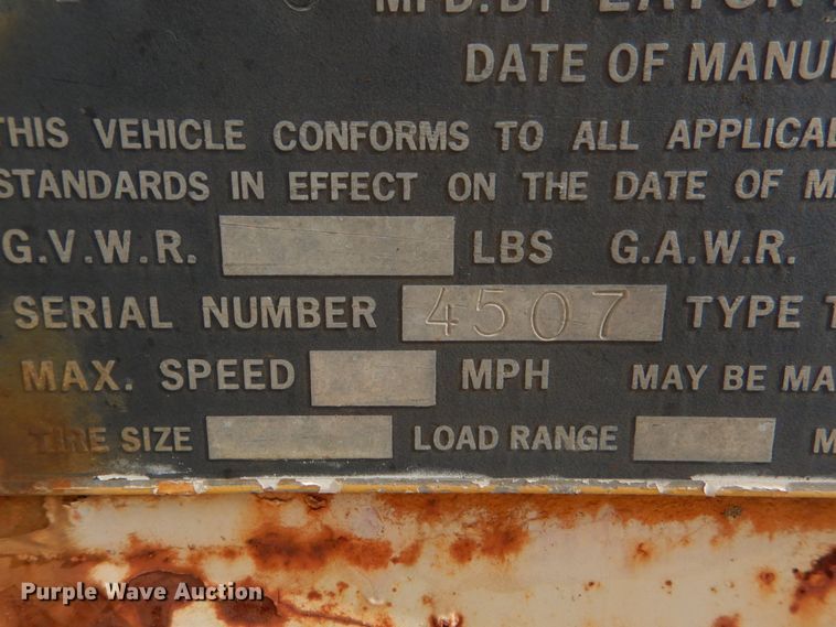 image for item DI1029 1979 Eaton Metal Products TCR14E reel trailer