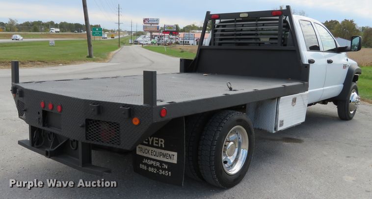 image for item DI3784 2008 Dodge Ram 5500HD  Crew Cab flatbed truck