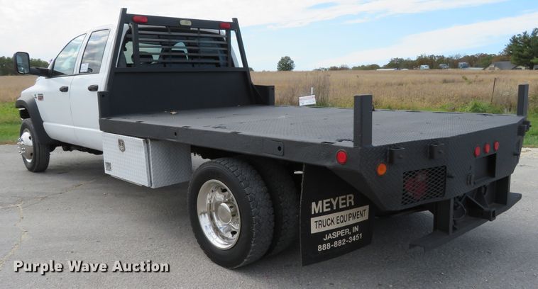 image for item DI3784 2008 Dodge Ram 5500HD  Crew Cab flatbed truck
