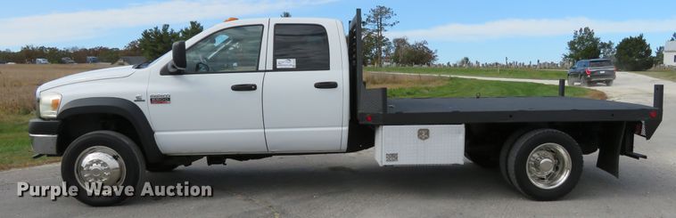 image for item DI3784 2008 Dodge Ram 5500HD  Crew Cab flatbed truck