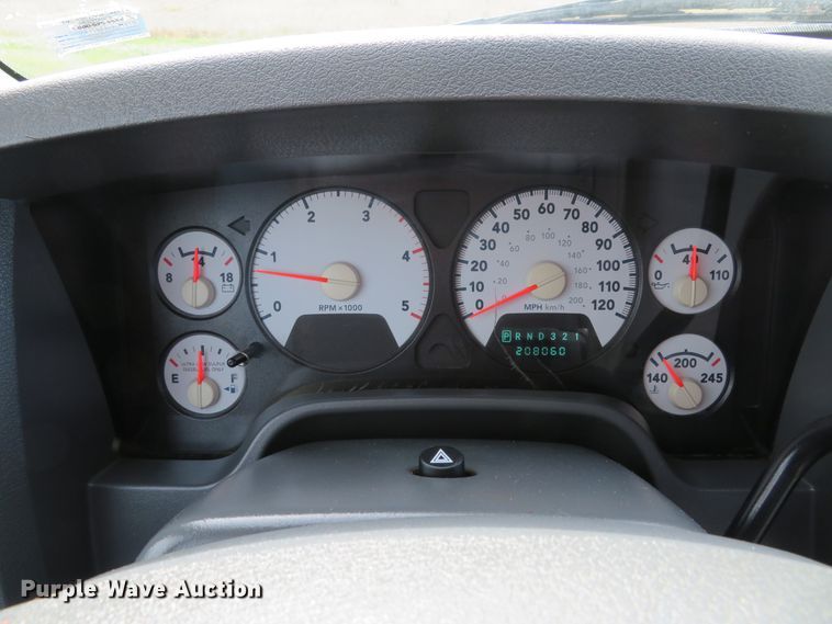 image for item DI3784 2008 Dodge Ram 5500HD  Crew Cab flatbed truck