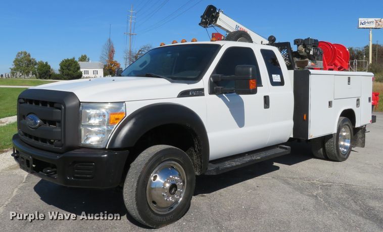 image for item DI3797 2014 Ford F450 Super Duty XL  utility truck with crane