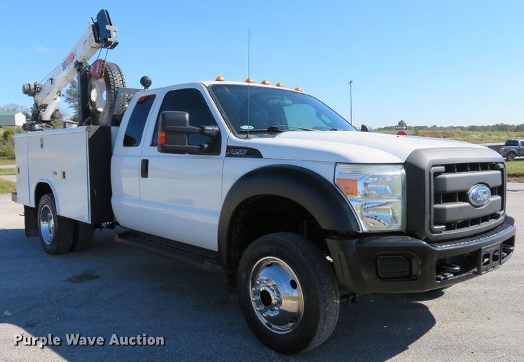 image for item DI3797 2014 Ford F450 Super Duty XL  utility truck with crane