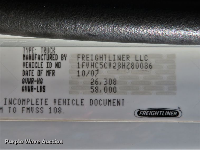 image for item DI3828 2008 Freightliner Business Class M2  dump truck