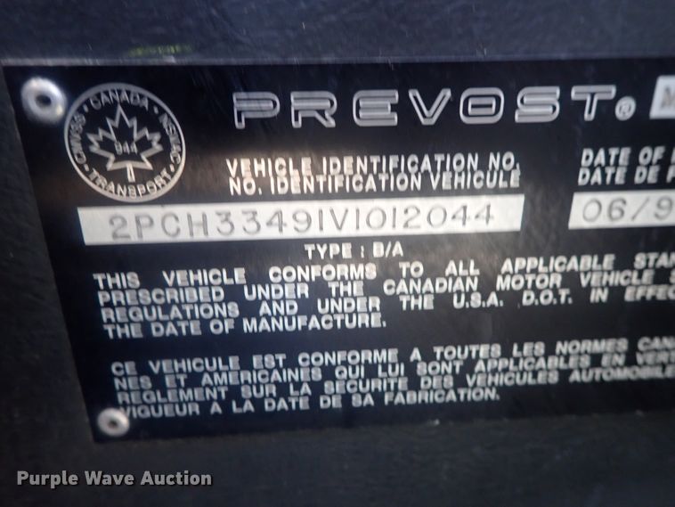 image for item DI7302 1997 Prevost H3-45  coach bus