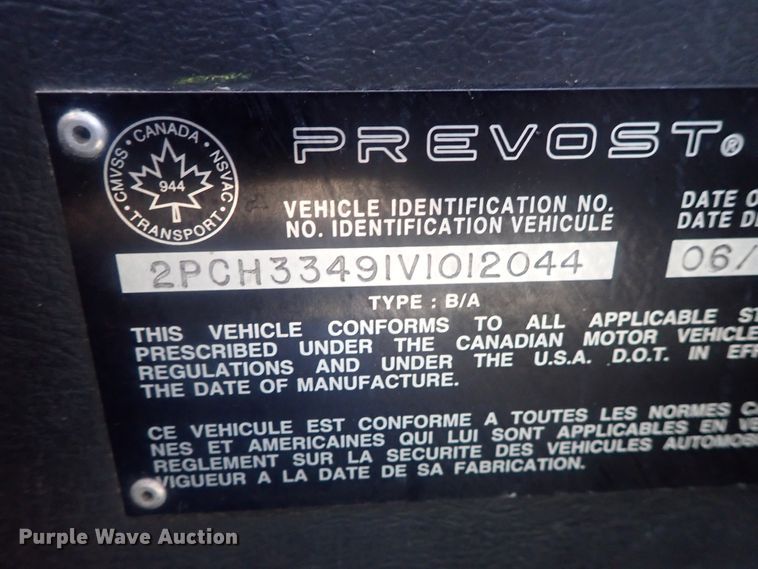 image for item DI7302 1997 Prevost H3-45  coach bus