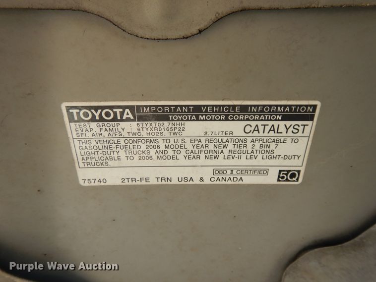 image for item DJ3479 2006 Toyota Tacoma  pickup truck