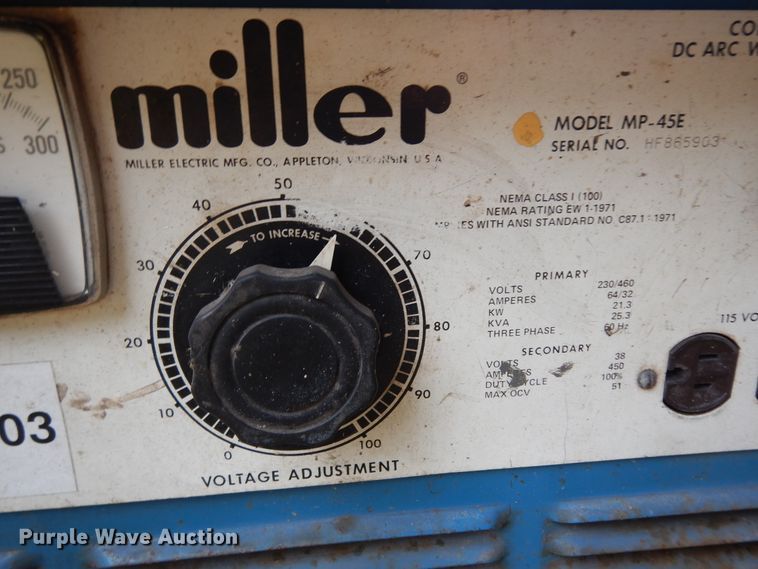 image for item DJ6652 (4) Miller welders