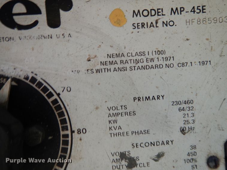 image for item DJ6652 (4) Miller welders