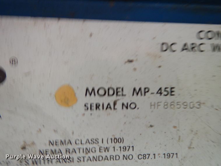 image for item DJ6652 (4) Miller welders