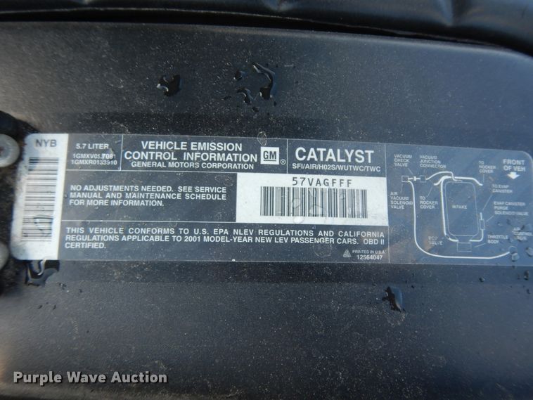 image for item DJ6654 2001 Chevrolet Corvette