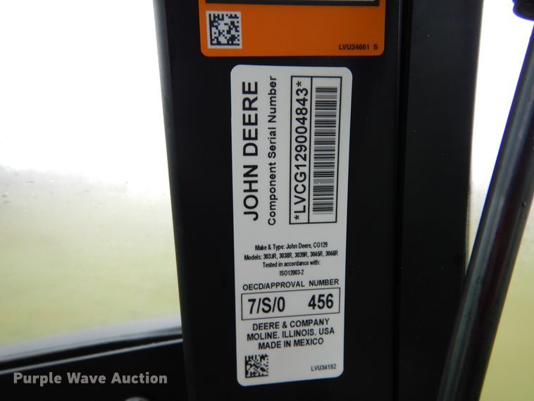 image for item DJ6661 2020 John Deere 3039R  tractor