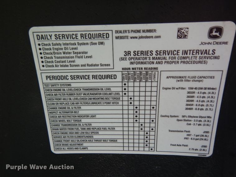 image for item DJ6661 2020 John Deere 3039R  tractor