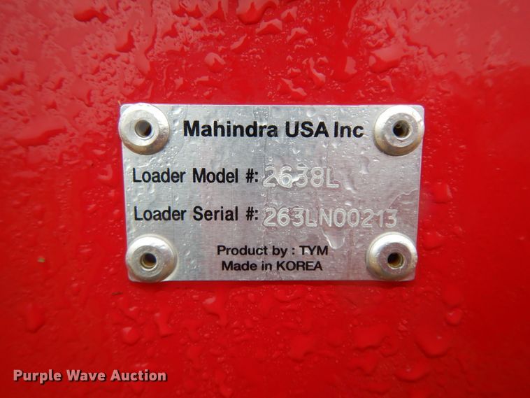 image for item DJ6665 2019 Mahindra 2638  MFWD tractor