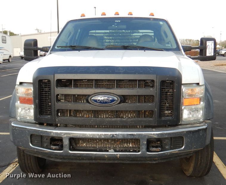 image for item DJ6916 2008 Ford F550 Super Duty XL  Crew Cab flatbed truck