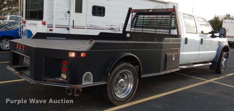 image for item DJ6916 2008 Ford F550 Super Duty XL  Crew Cab flatbed truck