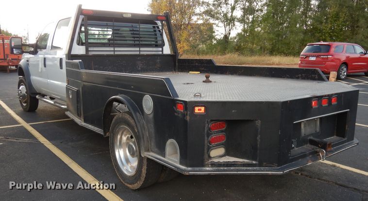 image for item DJ6916 2008 Ford F550 Super Duty XL  Crew Cab flatbed truck