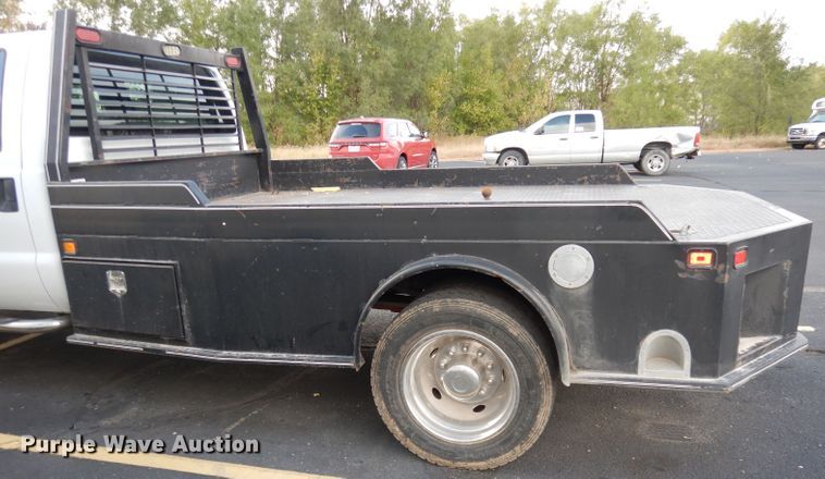 image for item DJ6916 2008 Ford F550 Super Duty XL  Crew Cab flatbed truck